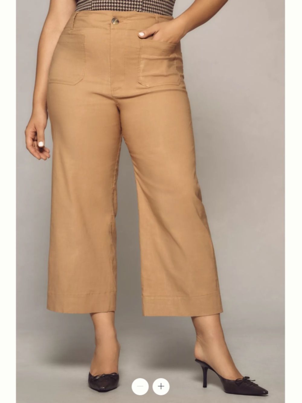 Anthropologie Maeve The Colette Cropped Wide-Leg Trousers - Picture 6 of 8